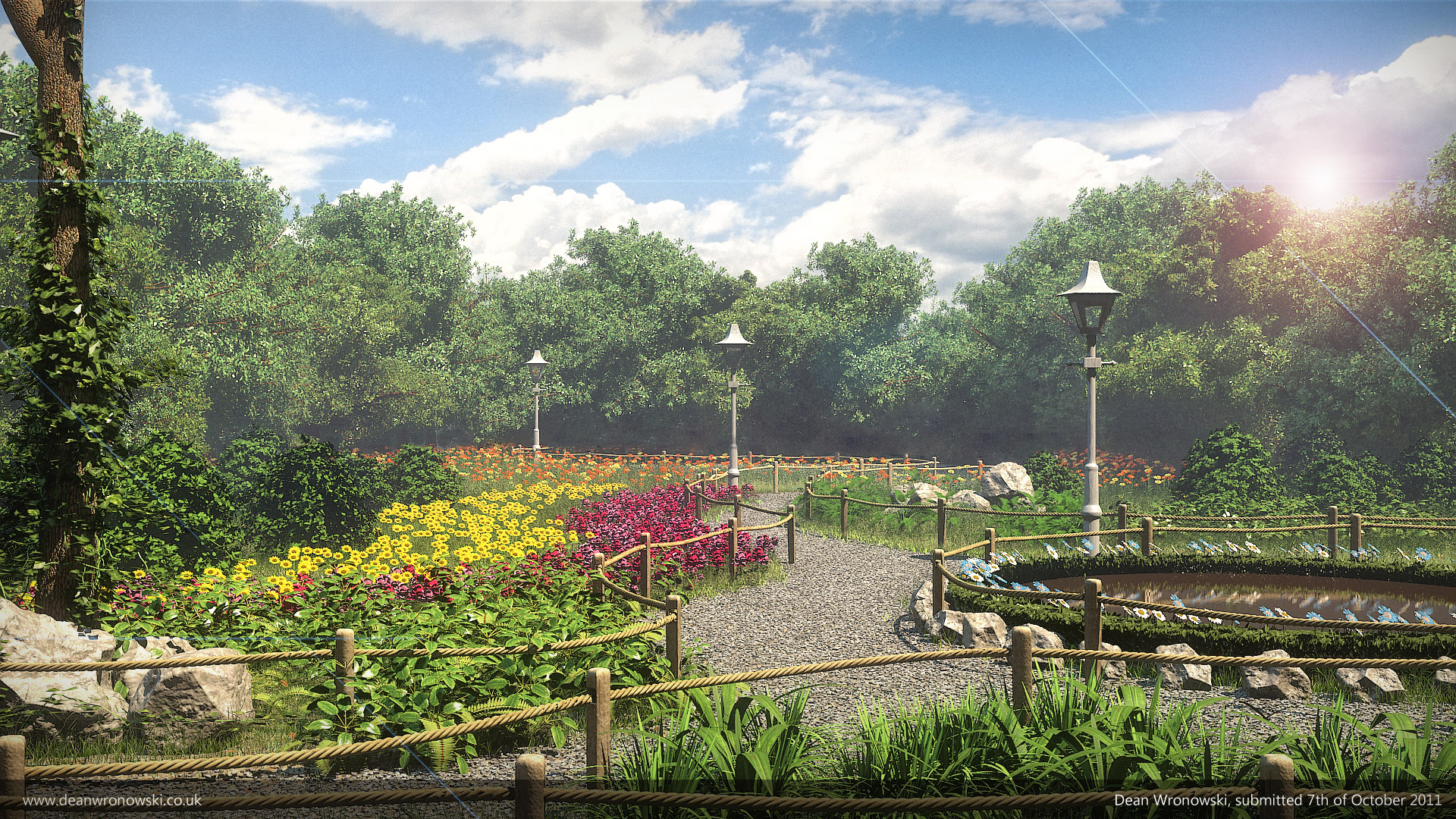 3D Photo Realistic Nature Scene Design Cornwall