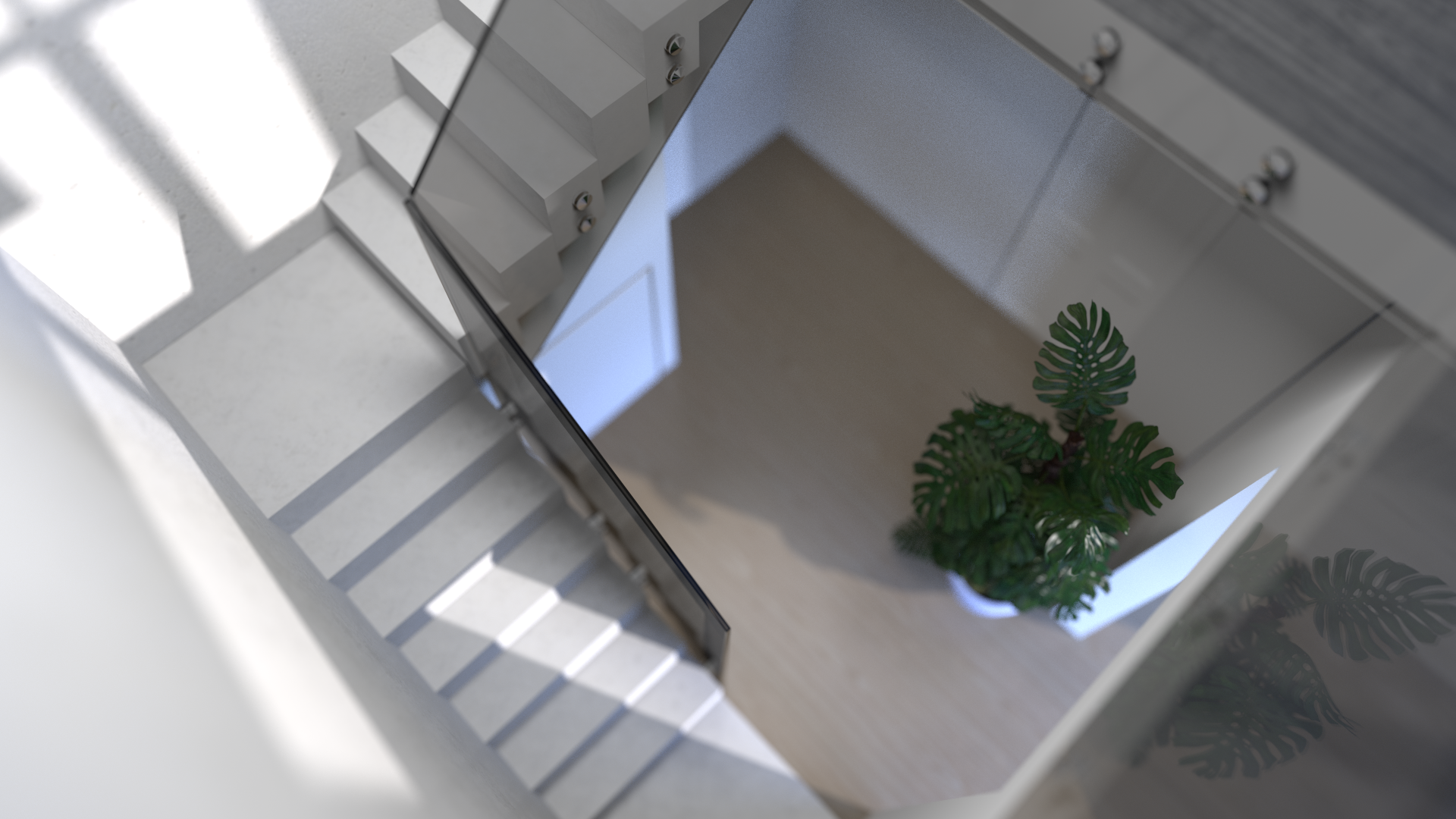 3D Staircase Render for NineDesign in Bude