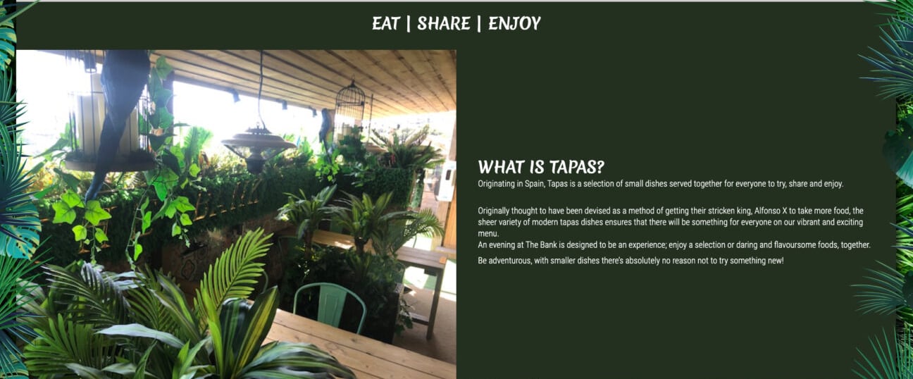 Animated Jungle/Forestry Website for The Bank at Bude, part 3 of 4