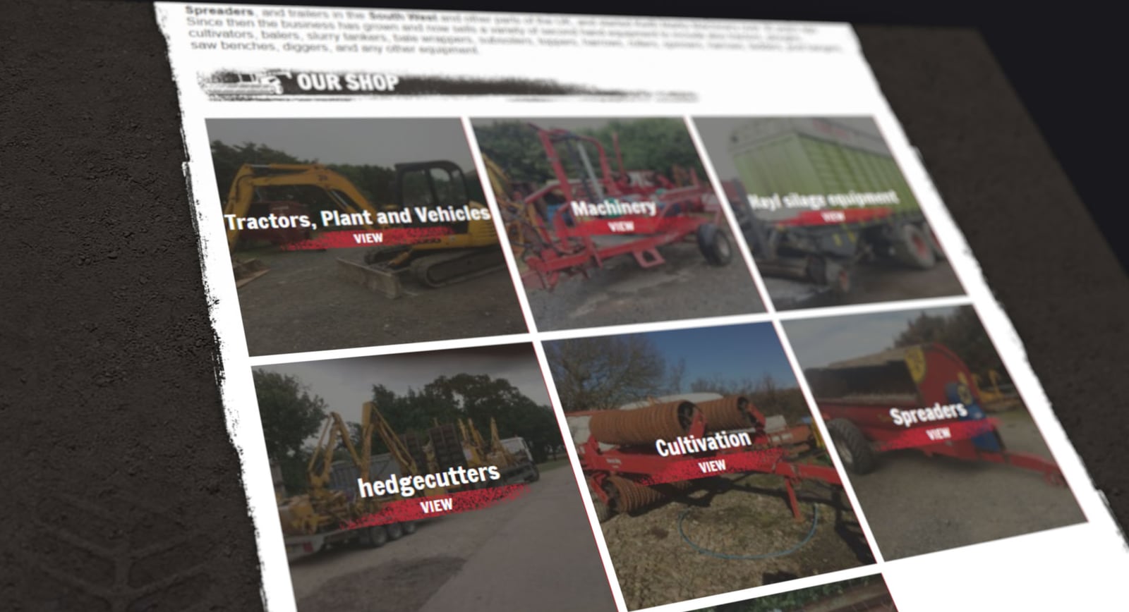 Bude Web Design for KM Machinery, part 2 of 2