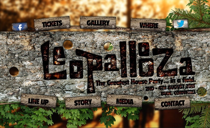 Graphic Designs and Website Development for Leopallooza, part 1 of 3