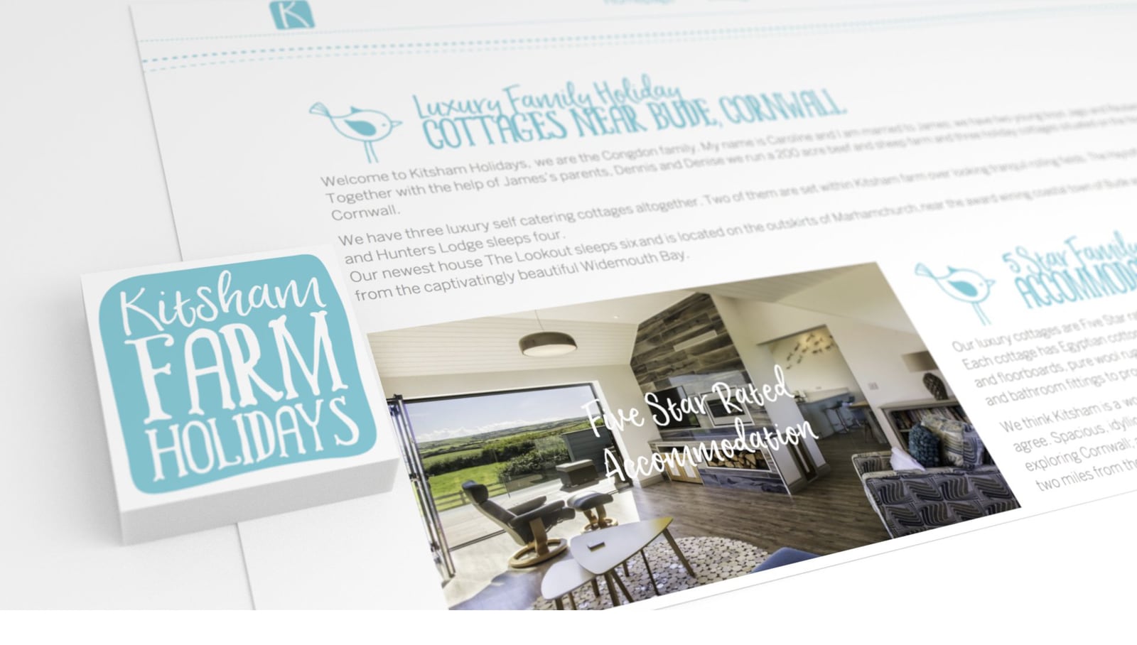 Kitsham Holiday Cottages Website Design, part 1 of 2