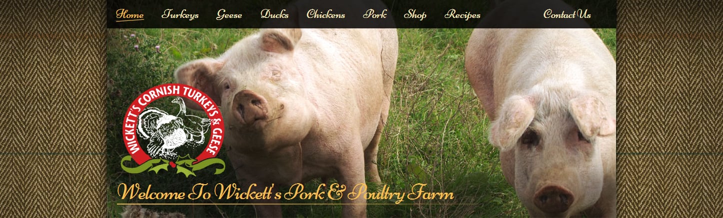 Poultry and Pork ECommerce Website Design Cornwall, part 1 of 3