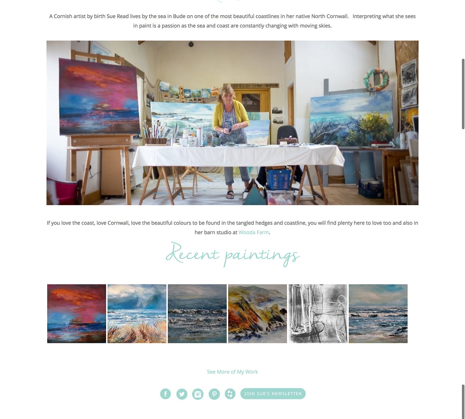 Sue Read: Animated Logo and Responsive Website Design, part 2 of 3