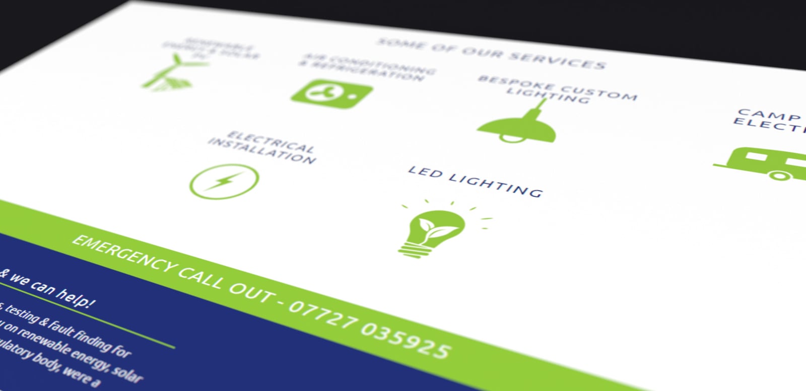 Website Design for a Bude Based Electrician: Are and R, part 2 of 2