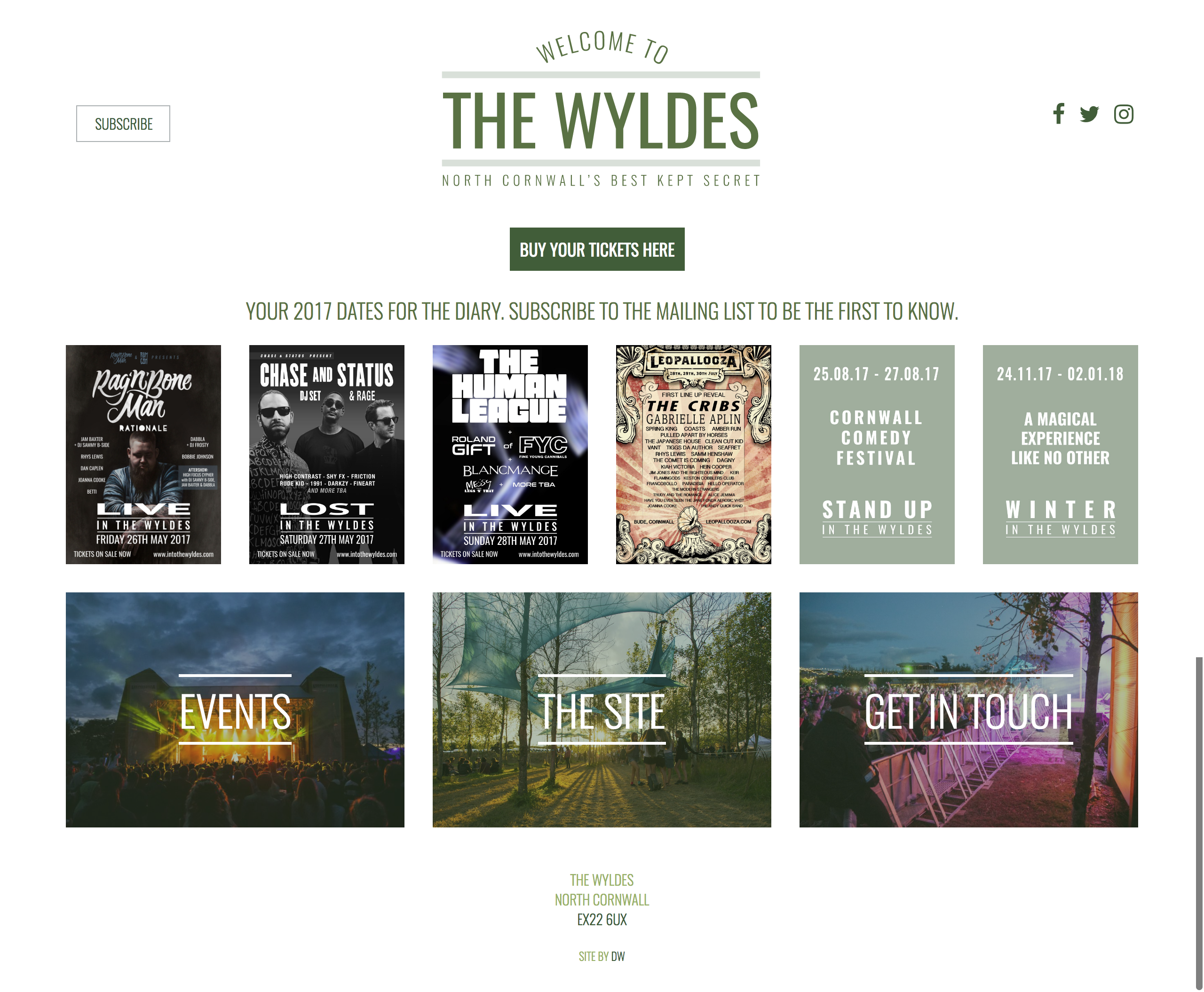 Website Design for Into The Wyldes – Cornwall’s Best Kept Secret