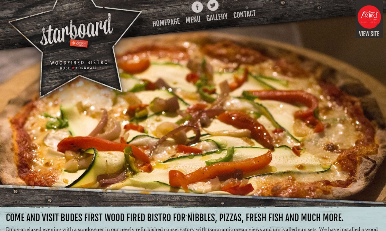 Website Design for Rosies and Starboard Restaurants, part 4 of 5