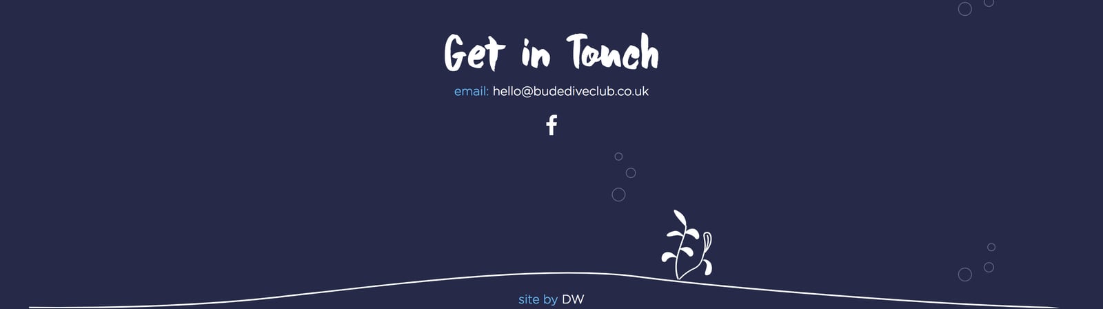 Website Design and Graphics for Bude Dive Club, part 3 of 3