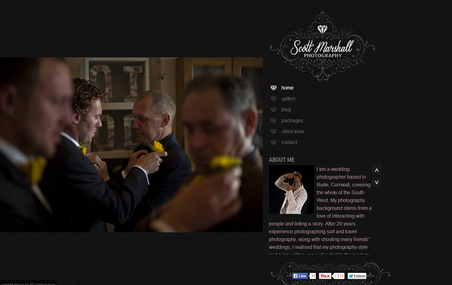 Wedding Photography Website Design and Development in Cornwall