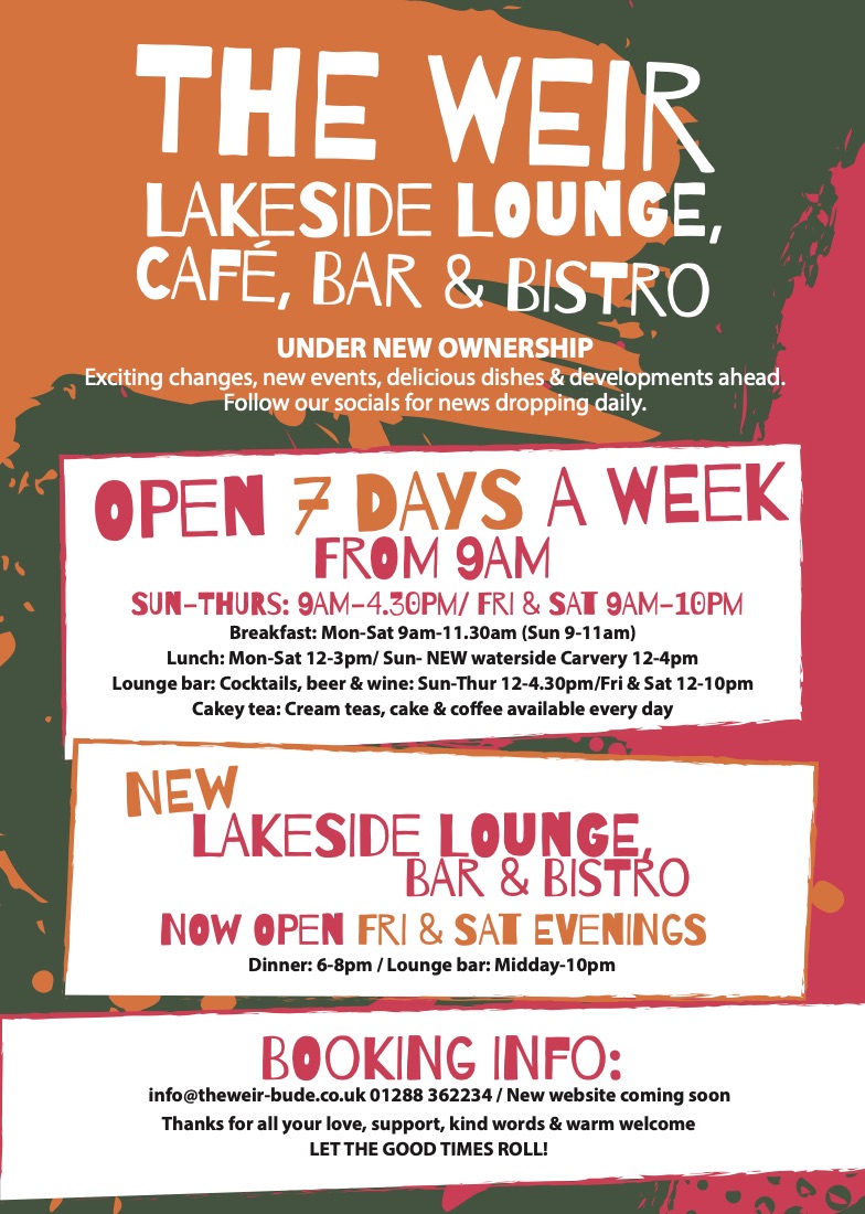 Opening hours poster