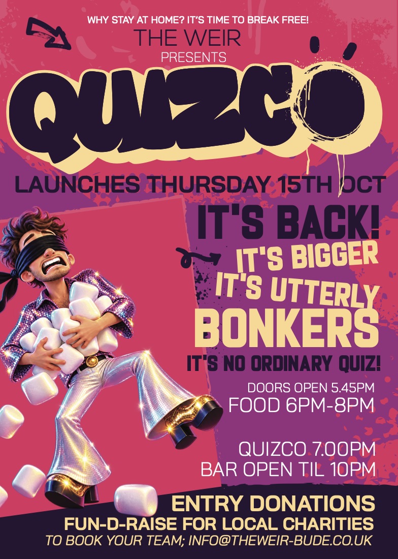 Quizo quiz night launch poster
