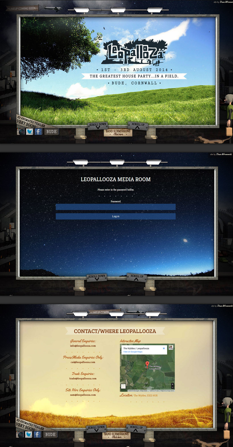 Responsive WordPress Website Design and Development for Leopallooza in Cornwall
