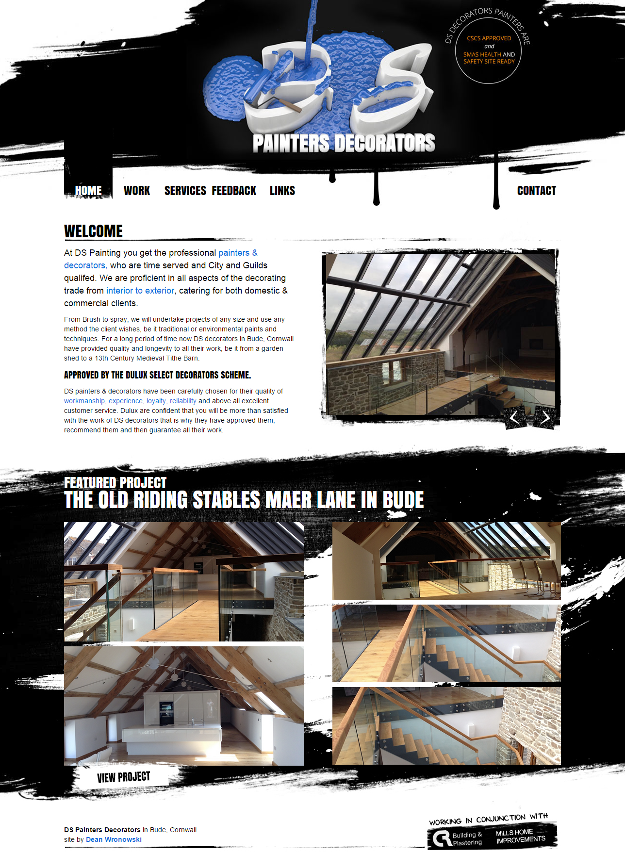 Website Design For Ds Painting And Decorating In Bude