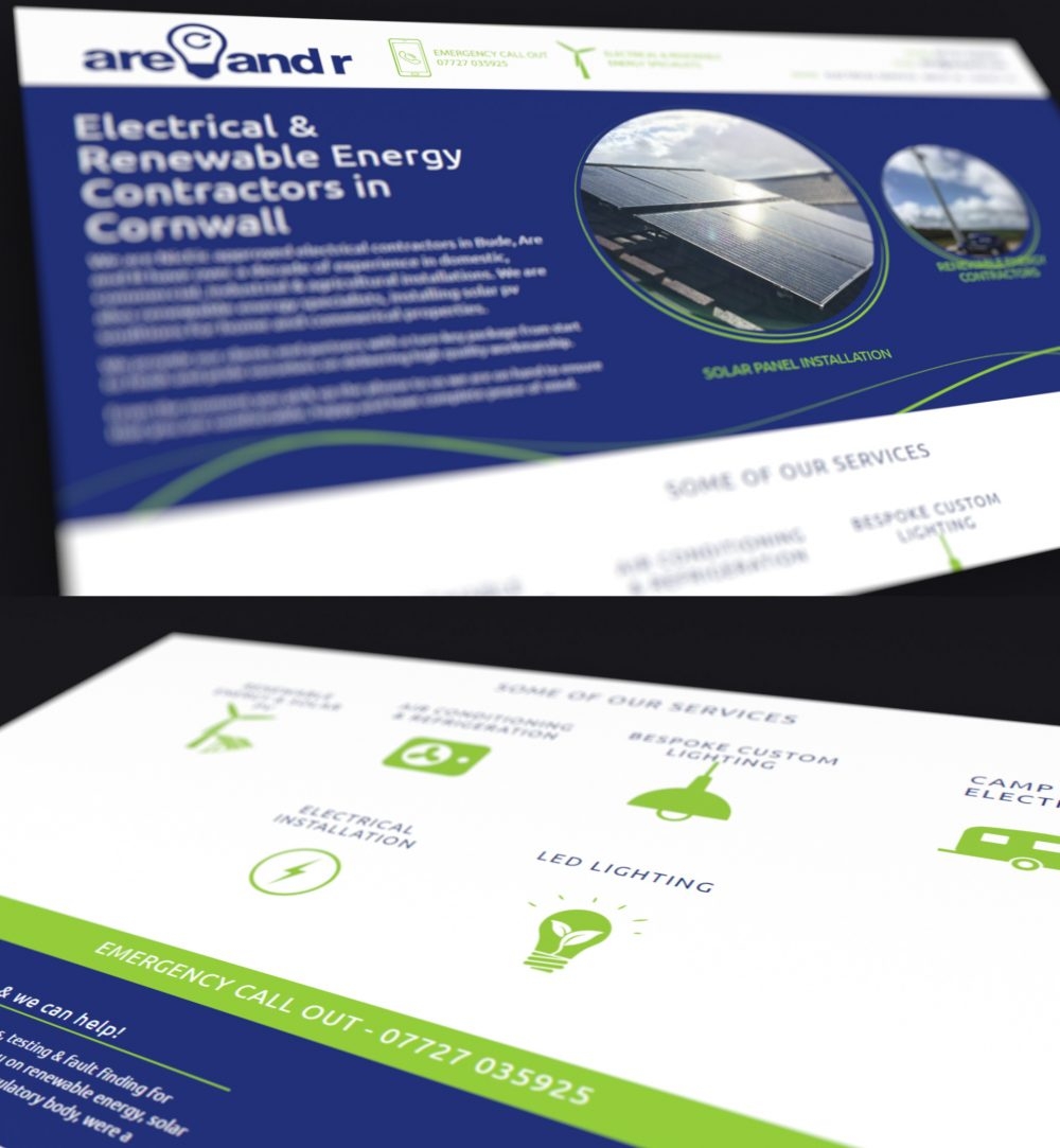 Website Design for a Bude Based Electrician: Are and R